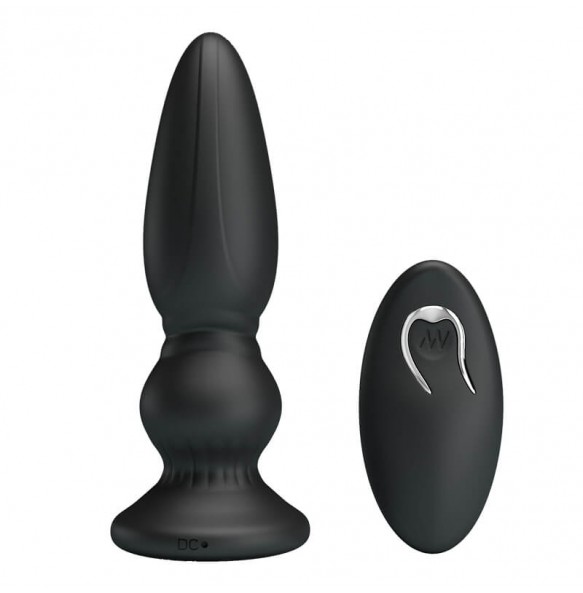 MR PLAY - Remote-Controlled Vibrating Anal Plug l (Chargeable - Black)